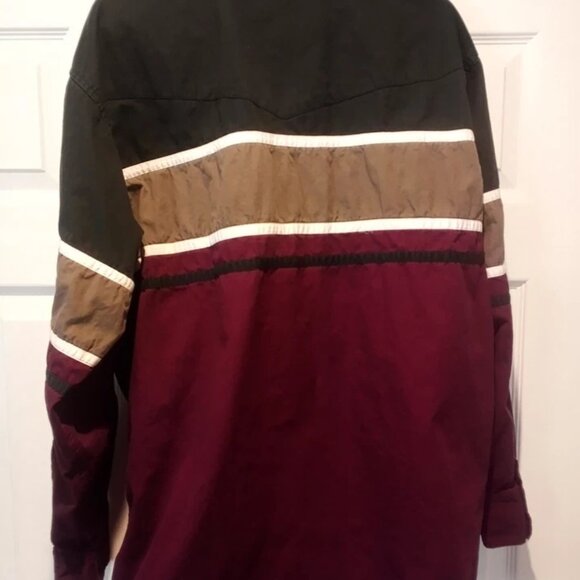 Vintage Express Rider Men's Western XL Pearl-Snap Shirt - Picture 5 of 7